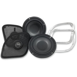 PartzBiz HD DS44050482 - Hogtunes ลำโพงแฟริ่งหมูป่า 200 วัตต์ 4 โอห์มสำหรับ Harley 15-17 FLTRX | WBC 1654RG