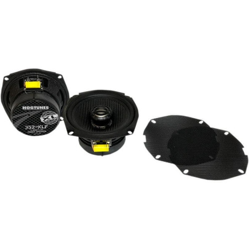 PartzBiz HD: 4414844-Hogtunes 352-XLF Carbon 5.25" 2 Ohm Coaxial Speakers w/ Grilles 98-13 Harley Davidson Touring Bagger Dresser FLHT FLHX Electra Glide Radio Stereo Sound System Audio Upgrade Replacement Best New Woofer Tweeter Full Range 4405-0555 44050555 PartzBiz HD: 4414844-Hogtunes 352-XLF Carbon 5.25" 2 Ohm Coaxial Speakers w/ Grilles 98-13 Harley Davidson Touring Bagger Dresser FLHT FLHX Electra Glide Radio Stereo Sound System Audio Upgrade Replacement Best New Woofer Tweeter Full Range 4405-0555 44050555