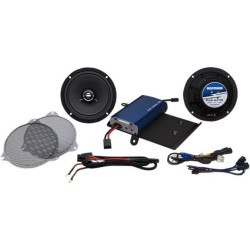 PartzBiz HD DS44050611 - Hogtunes แอมป์หน้า 225 วัตต์ & ลำโพง GEN3 6.5” Harley FLHX/S 14-18 | 225 SG ชุด-RM