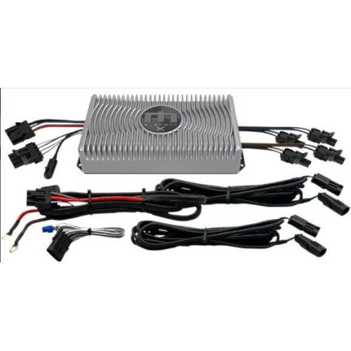 PartzBiz HD: 4414789-Hogtunes Metrix Audio Element X 250 Watt RMS Two Channel Amp w/ Wiring Harness utv side by side offroad weather proof sound system upgrade 44050505 4405-0505