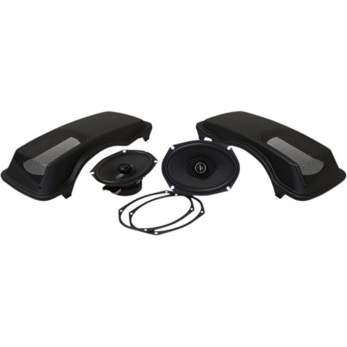 PartzBiz HD: 4414799-Hogtunes Saddlebag Lid and 6" x 9" XL Speaker Kit Harley Touring w/ Bags 99-13 PartzBiz HD: 4414799-Hogtunes Saddlebag Lid and 6" x 9" XL Speaker Kit Harley Touring w/ Bags 99-13