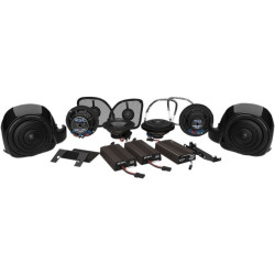 PartzBiz HD DS44050544 - Hogtunes Wild Boar Whole Hog RG แอมป์ 900 วัตต์และชุดลำโพง 6 ตัว Harley Ultra 16-19 อัพเกรดระบบเสียง 4405-0544 44050544