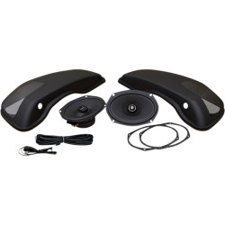 PartzBiz HD DS44050716 - Hogtunes XL 6 ” x 9 ” 200w ลำโพงและฝาปิด 692-XL LID-RM Harley Touring 14-20