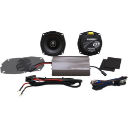 PartzBiz HD DS44050613 - Hogtunes XL REV 225 SG KIT-XL ลำโพงหน้าและชุดแอมป์ครบชุด 98-13 Harley FL touring bagger Electra Glide วิทยุ ระบบเสียงสเตอริโอ การเปลี่ยนการอัพเกรดเสียง ทวีตเตอร์วูฟเฟอร์ใหม่เต็มรูปแบบ