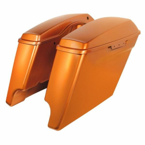 PartzBiz HD: 4414754-Hogworkz 4 ” Stretched Dual Saddlebags พร้อมฝาปิด Harley '14-'18 FLH Amber Whiskey | HW151009 PartzBiz HD: 4414754-Hogworkz 4 ” Stretched Dual Saddlebags พร้อมฝาปิด Harley '14-'18 FLH Amber Whiskey | HW151009
