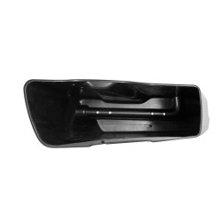 PartzBiz HD HW151001 - Hogworkz 4 ” Stretched Dual Saddlebags w/ Lids Harley '14-'18 FLH ไม่ทาสี | HW151001