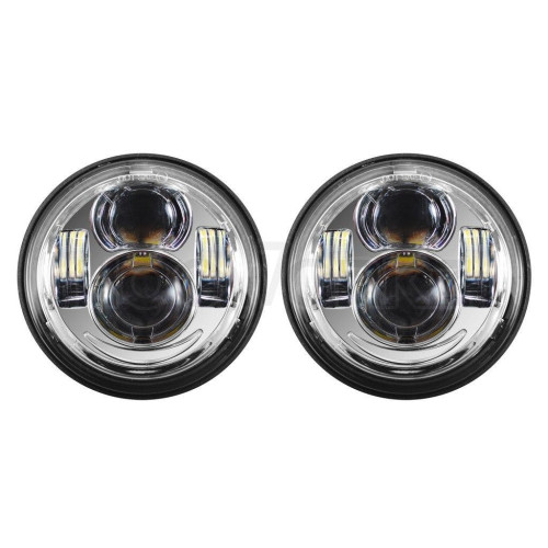 PartzBiz HD: 4414758-Hogworkz 4.65 ” ไฟหน้าแบบ Chrome LED Daymaker สำหรับ Harley Dyna Fat Bob | HW195207 PartzBiz HD: 4414758-Hogworkz 4.65 ” ไฟหน้าแบบ Chrome LED Daymaker สำหรับ Harley Dyna Fat Bob | HW195207
