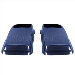 PartzBiz HD HW153005 - Hogworkz Vivid Black 6 ” x 9 ” Speaker Lids Harley Touring 93-13 กระเป๋าข้าง | HW152008