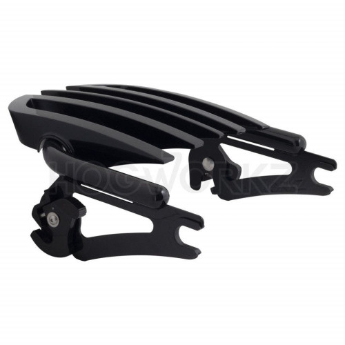 PartzBiz HD: 4414733-Hogworkz Black Detachable Stealth B2 Luggage Rack Harley Touring 09-Up