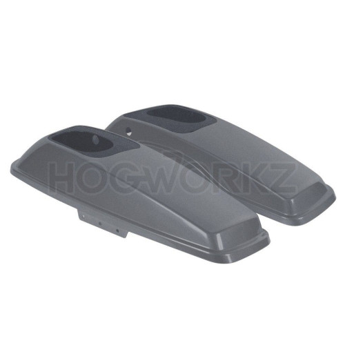 PartzBiz HD: 4414715-Hogworkz Vivid Black 6" x 9" Speaker Lids Harley Touring 93-13 Saddlebags | HW152008