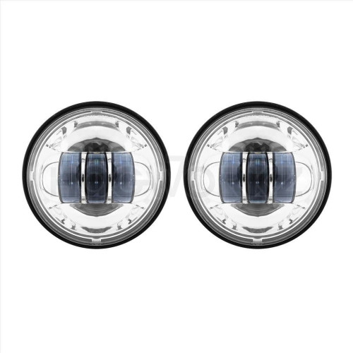 PartzBiz HD: 4414685-Hogworkz Chrome 7" LED Harley Daymaker Style Headlight w/ Auxiliary Passing Lamp PartzBiz HD: 4414685-Hogworkz Chrome 7" LED Harley Daymaker Style Headlight w/ Auxiliary Passing Lamp