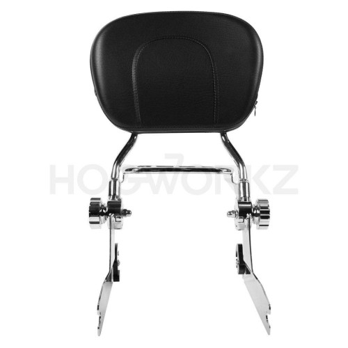PartzBiz HD: 4414695-Hogworkz Chrome Easy Detachable Sissy Bar Luggage Rack Harley Softail 00-17