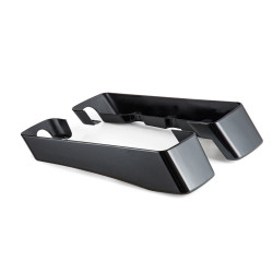 PartzBiz HD HW105151 - Hogworkz Harley 3" Saddlebag Extensions '93-'13 CVO No Cut Exhaust Vivid Black | HW105151