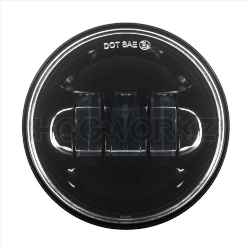 PartzBiz HD: 4414654-Hogworkz Harley Blackout 4.5" LED Auxiliary Passing Lamps 94-19 HW195204