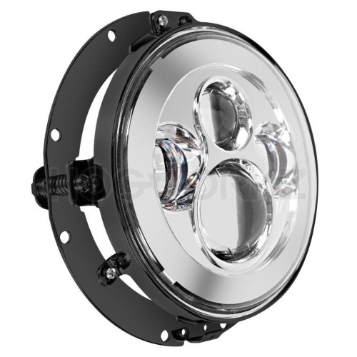 PartzBiz HD: 4414657-Hogworkz Harley Daymaker 7" Mounting Bracket & Black Ring Repl OEM 68124-04B