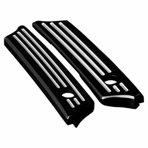 PartzBiz HD: 4414622-Hogworkz HW129132 3rd Degree Harley Saddlebag Latch Covers Harley FLH 14-21