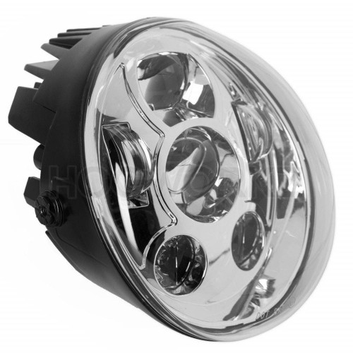 PartzBiz HD: 4414640-Hogworkz HW195210 Chrome V-Rod '02-'17 Replacement LED Headlight