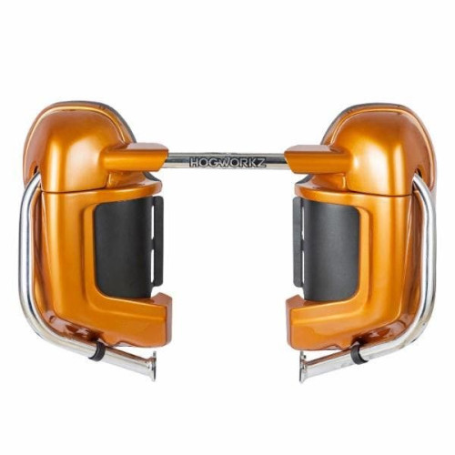 PartzBiz HD: 4414602-Hogworkz Lower Vented Fairing Lowers w/ Hardware Harley Touring Amber Whiskey | HW105009
