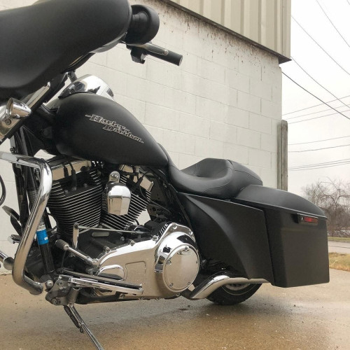 PartzBiz HD: 4414610-Hogworkz One Touch Saddlebag Upgrade Kit Mounting Brackets Harley FLH/T 09-13 HW133005 BEST FOR touring electra road street king glide low ultra cvo saddlebag saddle bag bags conversion OEM aftermarket fastener HogKnobz