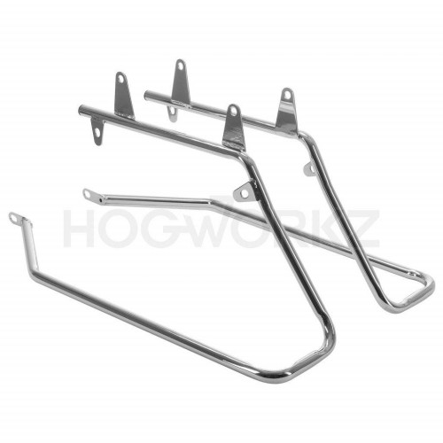 PartzBiz HD: 4414614-Hogworks Standard Saddlebag Conversion Kit w/ Chrome Brackets Harley Softail 18-Up 