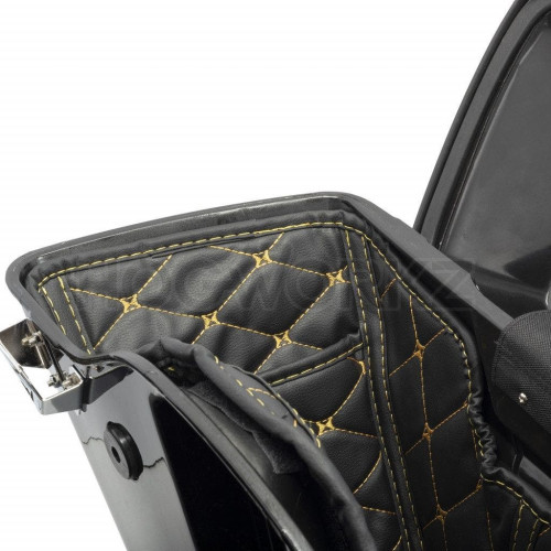 PartzBiz HD: 4414583-Hogworkz Stretched Saddlebag Liners Custom Color Stitch Harley FLH/T 94-13