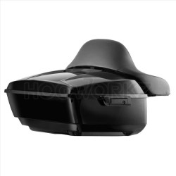 PartzBiz HD HW229510 - Hogworkz Vivid Black King Tour Pack พร้อมพนักพิงฮาร์ดแวร์สีดำ 97-18 Harley FLH/T