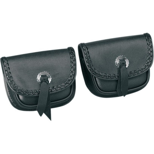 PartzBiz HD: 4414577-Hopnel Signature Series Dual Windshield Pouch For Harley Flhtc; H-D Trikes 1996-2013 | HD-90-102BK