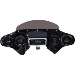 PartzBiz HD DS23300167 - Hoppe HDF-RK-QZ-CHRHC ลำโพง Quadzilla 4 ขนาด 5 นิ้ว สีดำ พร้อมตัวรับสเตอริโอ FLHR 94-18 | HDF-RK-QZ-CHRHC