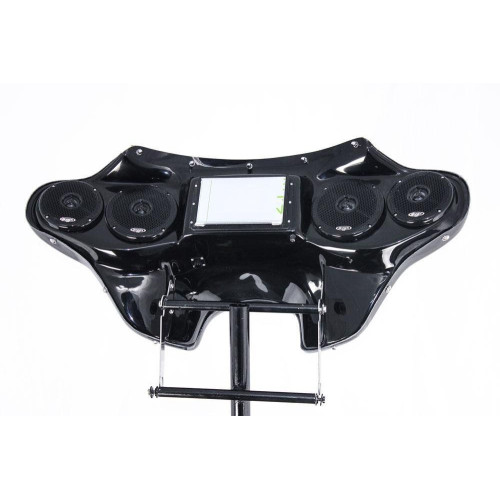 PartzBiz HD: 4414546-Hoppe HPKT-0058A Jensen Touch Screen Fairing w/ Speakers 15-19 Harley FLRT Freewheeler audio sound system custom radio stereo upgrade
