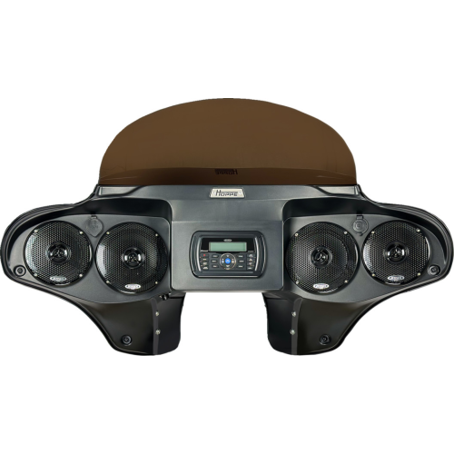 PartzBiz HD: 4414548-Hoppe Media Center Fairings 5566 W/Black Hand Controls; 4 Harley 15-23 FLRT | HPKT-1017A PartzBiz HD: 4414548-Hoppe Media Center Fairings 5566 W/Black Hand Controls; 4 Harley 15-23 FLRT | HPKT-1017A