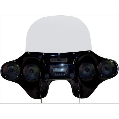 PartzBiz HD: 4414551-Hoppe Mediazilla Quick Detach Fairing Speakers JHD40BT FLSTC Handlebar Control | HDF-SFT-MZ-HC