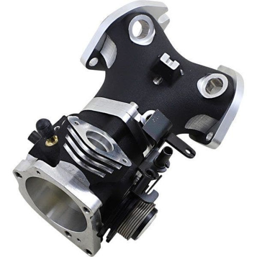 PartzBiz HD: 4414504-Horsepower Inc 55mm Throttle Body 1.66" Intake Stock Fit Harley Twin Cam 06-17 1022-0235 10220235 HPI-58D6-18 electra road street glide king narrow super wide dyna softail night train heritage fat boy bob slim best for upgrade efi