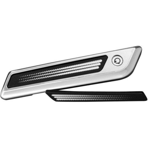 PartzBiz HD: 4414412-Accutronix Black Night Series Knurled Latch Cover Inserts for Harley Touring 14 - BLI14-KSN PartzBiz HD: 4414412-Accutronix Black Night Series Knurled Latch Cover Inserts for Harley Touring 14 - BLI14-KSN