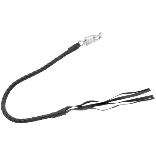 PartzBiz HD: 4414424-Iron Braid 36 ” Leather Old School สีเขียว / สีขาว Get Back Whip สำหรับ มอเตอร์ไซค์ - 1009-36 GREEN/WHITE