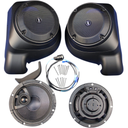 PartzBiz HD HLRKW6582TW-XRP - J&M 6.58 ” ROKKER XRP Fairing Lowers Speaker Kit Harley Batwing 14-Up