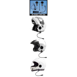 PartzBiz HD HS-EHI801-UNV-XHO - J&M Performance 801 Seriesชุดหูฟังลำโพงติดหมวกกันน็อคUniversal HS-EHI801-UNV-XHOบลูทูธแบบมีสายเสียงรถจักรยานยนต์Adv Adventure Touringการสื่อสารไมโครโฟนสื่อสาร