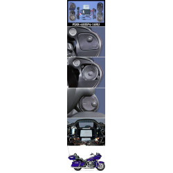PartzBiz HD PSXK-400SP4-16RU - J&M Performance Series 4 Speaker ชุดแอมป์ 400 วัตต์ 16-18 Harley Road Glide FLTR/U | PSXK-400SP4-16RU