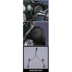 PartzBiz HD HLRK-6652-ISCH - J&M ROKKER XT ชุดสายไฟลำโพงแฟริ่งบน-ล่าง In-Series สำหรับ 2014 Harley | HLRK-6652-ISCH