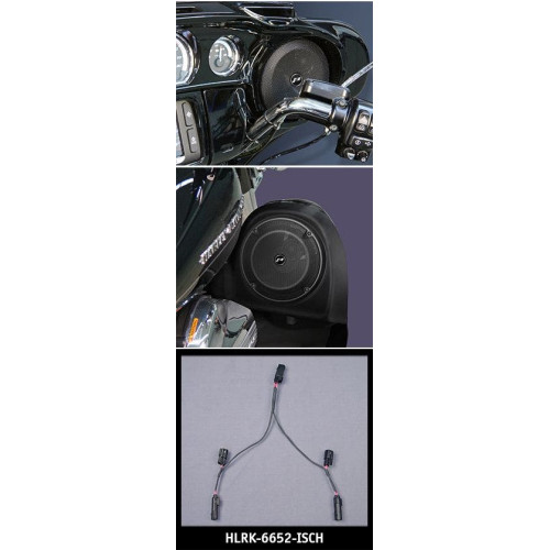 PartzBiz HD: 4414376-J&M ROKKER XT Upper-Lower Fairing Speaker In-Series Wire Harness for 2014 Harley | HLRK-6652-ISCH