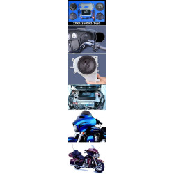 PartzBiz HD XXRK-350SP2-14SG - J&M ROKKER XXR EXTREME 350 วัตต์ 2 ลำโพงชุด 14-18 Harley Batwing FLH | XXRK-350SP2-14SG
