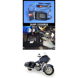 PartzBiz HD JAMP-350HR06 - J&M ROKKER XXR 350 วัตต์ 2-Channel Amplifier Kit 06-13 Harley Road Glide FLTR | แจมป์-330HR06