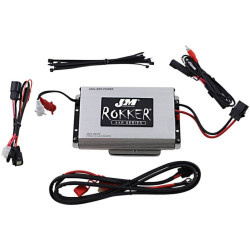 PartzBiz HD JAMP-400HR15 - J&M ROKKER XXR 400W 2-CH 400W 2-Channel Amplifier Kit Harley Road Glide 15-20