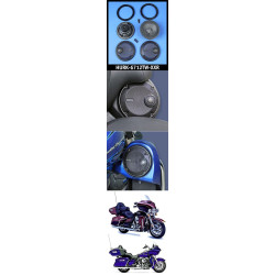 PartzBiz HD HURK-6712TW-XXR - J&M ROKKER XXR 6.71” Rear-Pod Lower-Fairing Speaker Kit w/ Grill Mounted Tweeters 14-17 Harley