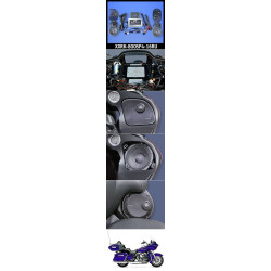 PartzBiz HD XXRK-800SP4-16RU - J&M Rokker XXR Extreme 700w 4-Speaker & Amp Install Kit 16-20 Harley FLTRU XXRK-800SP4-16RU ดีที่สุดสำหรับการอัพเกรดระบบเสียง davidson