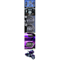 PartzBiz HD XXRK-800SP4-15RC - J&M Rokker XXR Extreme 800w 4-Speaker & Amp Install Kit 15-20 Harley FLTR XXRK-800SP4-15RC ดีที่สุดสำหรับ davidson ลำโพงระบบอัพเกรดเสียง