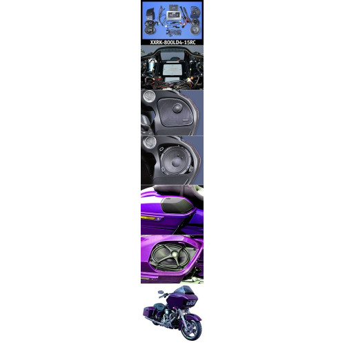 PartzBiz HD: 4414350-J&M Rokker XXR Extreme 800w 4-Speaker & Amp Install Kit 15-20 Harley FLTR XXRK-800SP4-15RC best for davidson sound upgrade system speaker PartzBiz HD: 4414350-J&M Rokker XXR Extreme 800w 4-Speaker & Amp Install Kit 15-20 Harley FLTR XXRK-800SP4-15RC best for davidson sound upgrade system speaker
