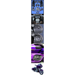 PartzBiz HD XXRK-800LD4-15RC - J&M Rokker XXR Extreme 800w ลำโพง 4 ตัวพร้อมฝาปิดและชุดแอมป์ 15-20 Harley FLTR XXRK-800LD4-15RC ดีที่สุดสำหรับ davidson ลำโพงระบบอัพเกรดเสียง