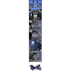 PartzBiz HD XXRK-800LW6-16RU - J&M Rokker XXR Extreme 800w 6-Speaker & Amp Install Kit 16-20 Harley FLTRU XXRK-800LW6-16RU ดีที่สุดสำหรับการอัพเกรดระบบเสียง davidson