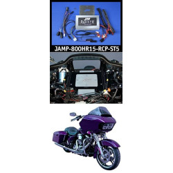 PartzBiz HD JAMP-800HR15-RCP-ST5 - J&M ROKKER XXRP 800w 4-CH DSP Stage 5 Amp 15-20 Harley FLTR ด้านหลัง/ล่าง JAMP-800HR15-RCP-ST5 davidson road king glide street