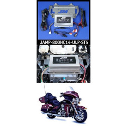 PartzBiz HD JAMP-800HC14-ULP-ST5 - J&M ROKKER XXRP 800w วัตต์ 4 Channel DSP Stage 5 Amp kit 14-20 Harley Ultra JAMP-800HC14-ULP-ST5 davidson ตั้งโปรแกรมได้